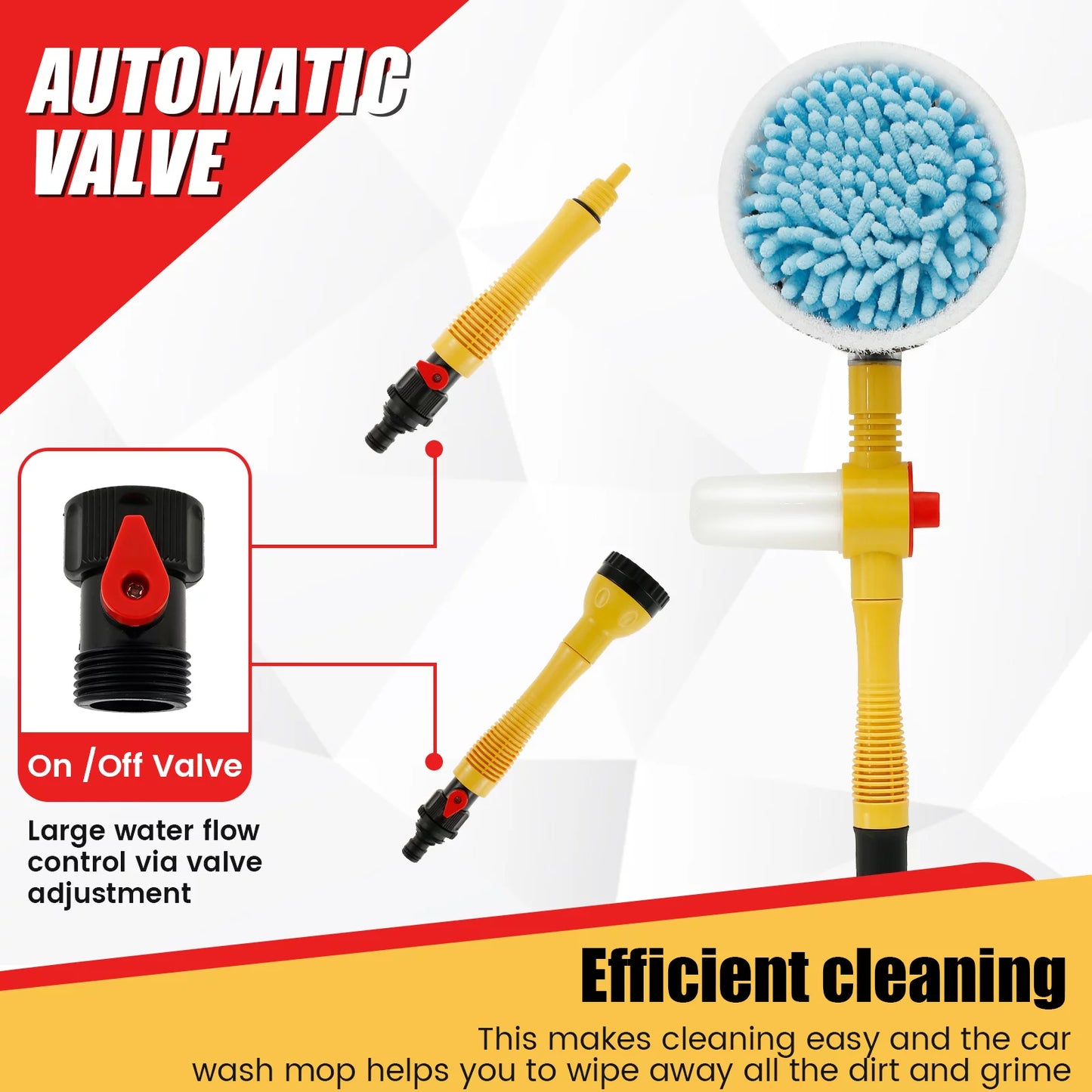 UltraScrub 360 spinning carwash brush