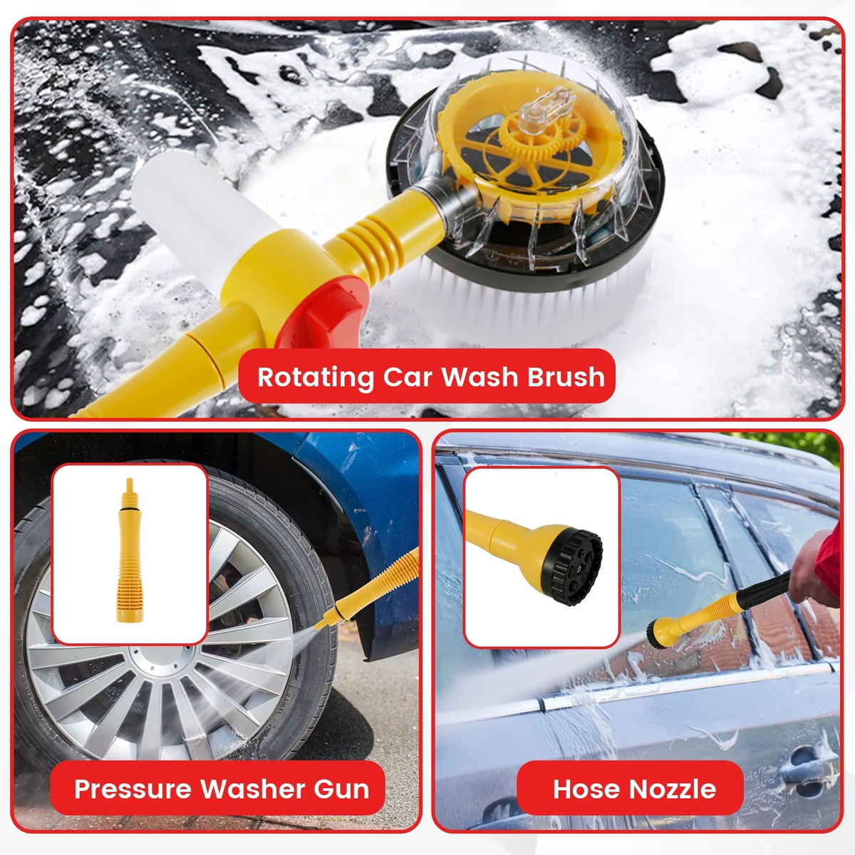 UltraScrub 360 spinning carwash brush